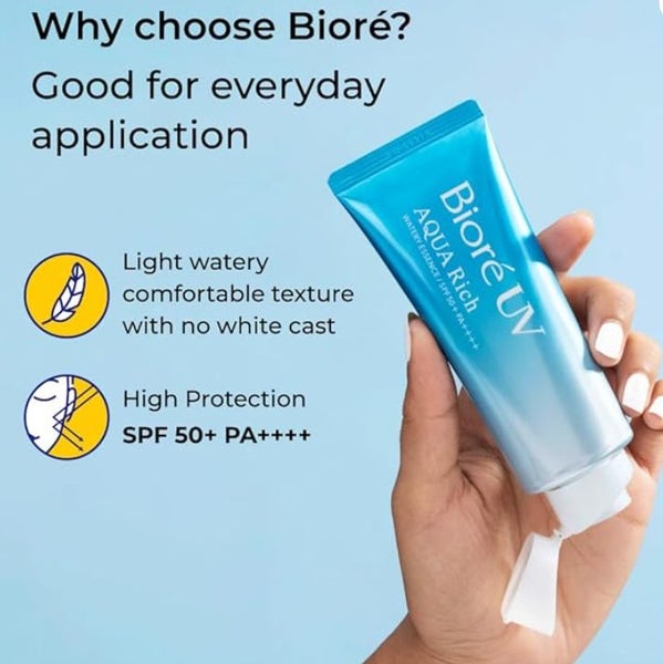 Biore UV Sunblock AQUA Rich Watery Essence SPF50+ newly arrived items from Japan Carousel 2