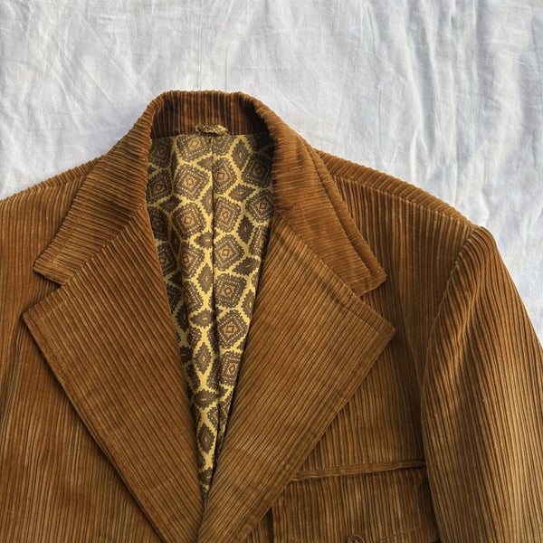 Vintage 1970s Milano Corduroy Blazer Coat New Zealand Made62863214194561112