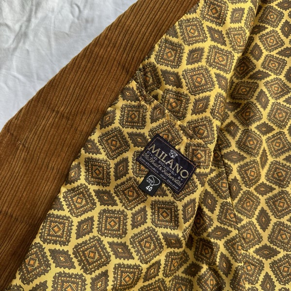 Vintage 1970s Milano Corduroy Blazer Coat New Zealand Made62863214194561113