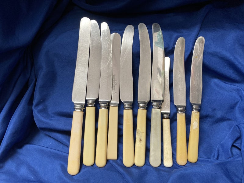 10 Random Bone Handled Knives Carousel 1