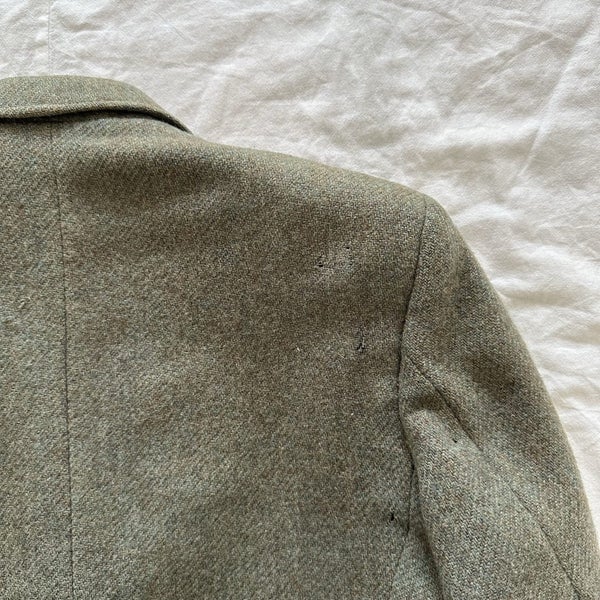 Vintage 1940s/50s Mosspun by Mosgiel Wool Tweed Blazer Jacket NZ Made Carousel 6