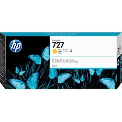 HP 727 300-ml Yellow Ink Cartridge (F9J78A) Carousel 2