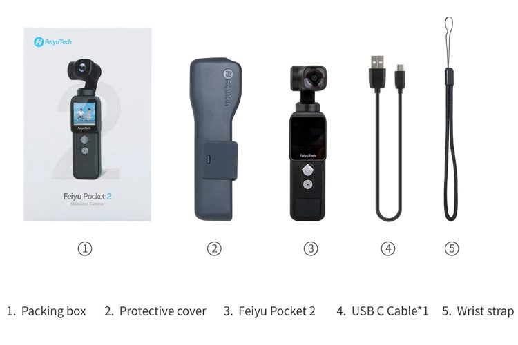 Feiyu Pocket 2 4K Action Camera Gimbal Carousel 4