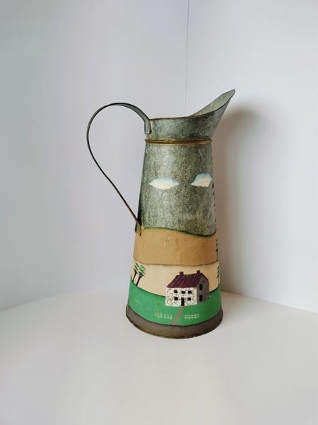 Hand painted pitcher Carousel 1