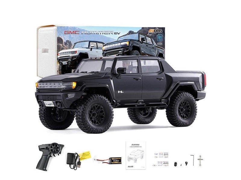 1/18 GMC Hummer EV RC Truck White with Official License Carousel 1