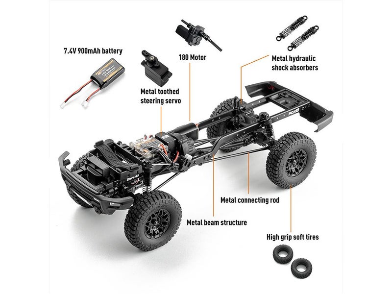 1/18 GMC Hummer EV RC Truck White with Official License Carousel 6