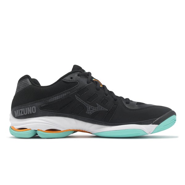 Mizuno Wave Voltage 2 Black Orange Teal Men Volleyball Sports Shoes V1GA2460-12 Carousel 2