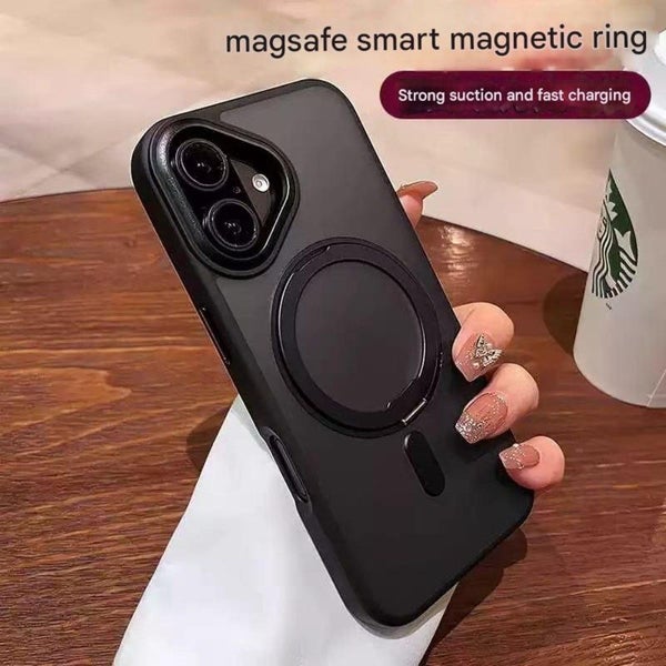 iPhone 16 Plus Case with 360°Rotatable Magnetic Ring Stand Carousel 9
