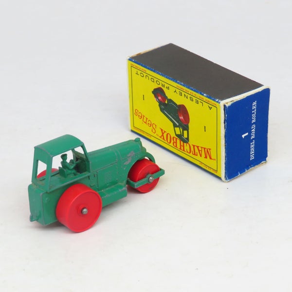 Matchbox - 1 Diesel Road Roller - Boxed Vintage Lesney Carousel 2