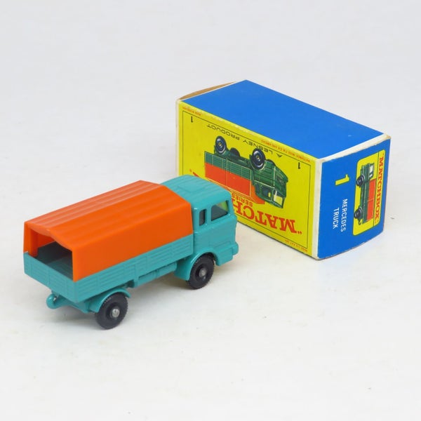 Matchbox - 1 Mercedes Truck - Boxed Vintage Lesney Carousel 2