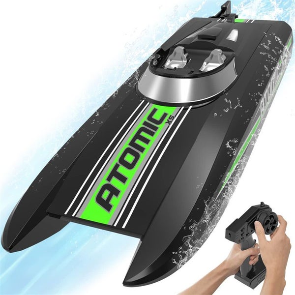 Remote Control Boats 20+MPH with Reverse Function for Pools-Green Carousel 1
