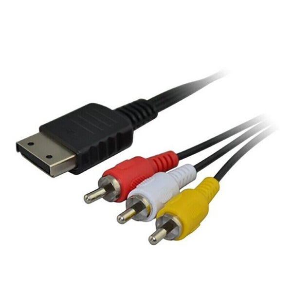 SEGA Dreamcast RCA Composite AV Audio Video TV Adapter Cable Carousel 2