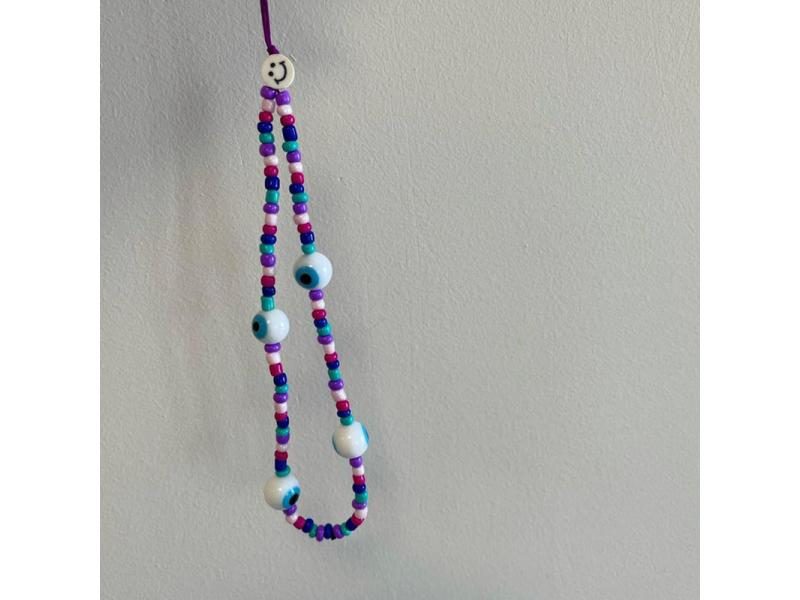 Trendy Stone Pearl Beads Mobile Phone Chain For Women Girls Carousel 1