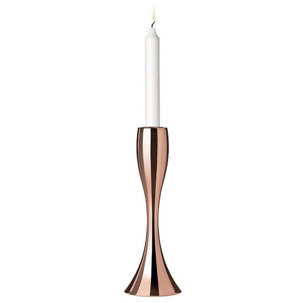 Stelton Copper Reflection Candlestick 17cm Carousel 1