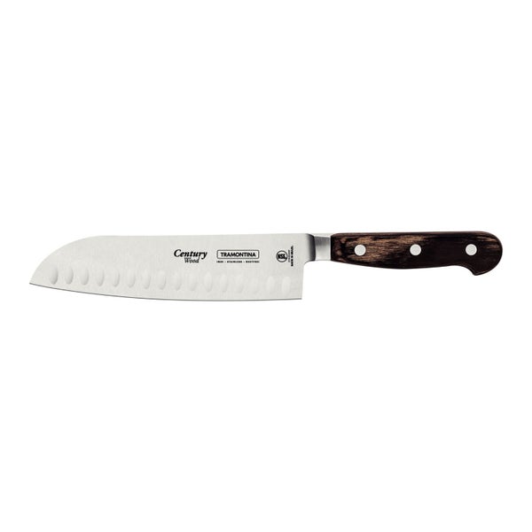 Tramontina Century Wood Santoku Knife 7", 18cm Carousel 1