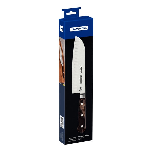 Tramontina Century Wood Santoku Knife 7", 18cm Carousel 2