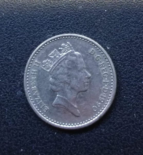 UK 1990 five pence Carousel 2