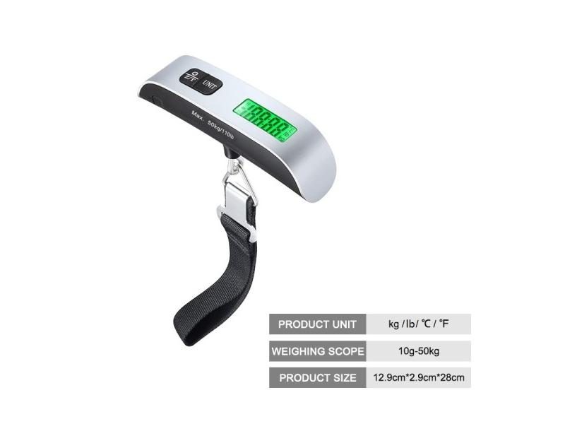 Portable LCD Digital Luggage Weight Scales Hanging Suitcase Baggage Travel Carousel 1