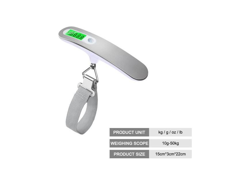 Portable LCD Digital Luggage Scale 50kg/110lb With Belt For Travel Carousel 1
