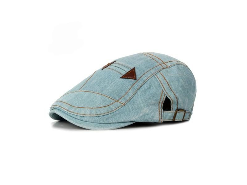 HT1195 Fashion Spring Summer Jeans Beret Hats For Men Women Quality Casual Carousel 1