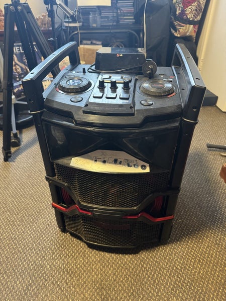 2 karaoke speakers, both need attention. Carousel 2