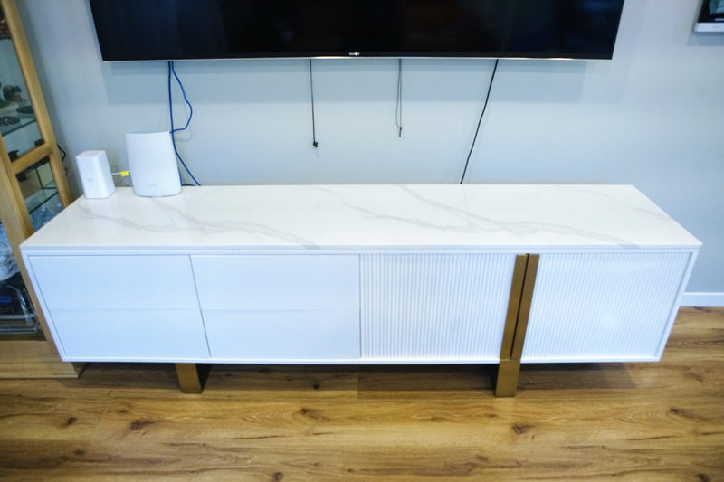 Selling my modern sintered stone TV cabinet – sleek, durable, and stylish! Carousel 1