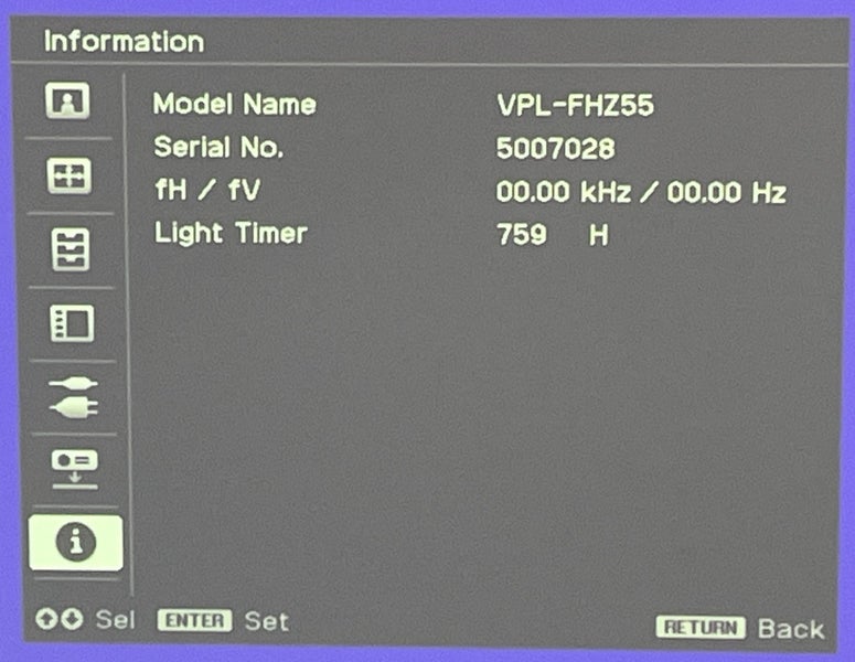 Sony VPH-FHZ55 Data Projector - $1 Reserve Carousel 2