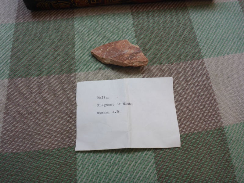 Awesome Ancient Pottery Shard Malta Fragment Of Dish Roman AD Carousel 1