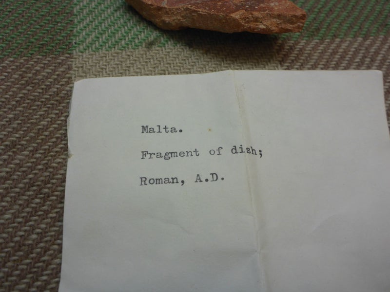Awesome Ancient Pottery Shard Malta Fragment Of Dish Roman AD Carousel 2