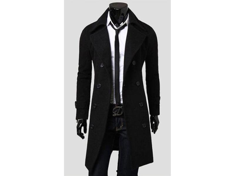 Mens Trench Coat New Fashion Designer Men Long Coat Autumn Winter Carousel 1