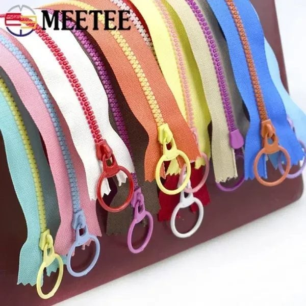 10Pcs 15-40cm 3# Resin Zippers Ring Zip Slider ClosedEnd Zipper For Bags Wallet Carousel 2