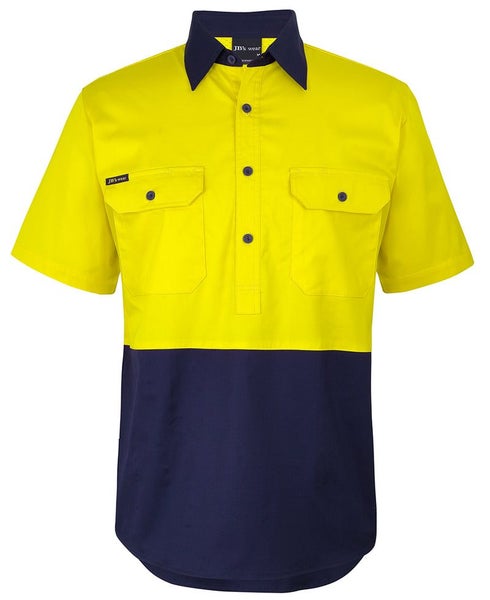 6HVCW JB's HV Close Front S/S 150G Work Shirt Carousel 1
