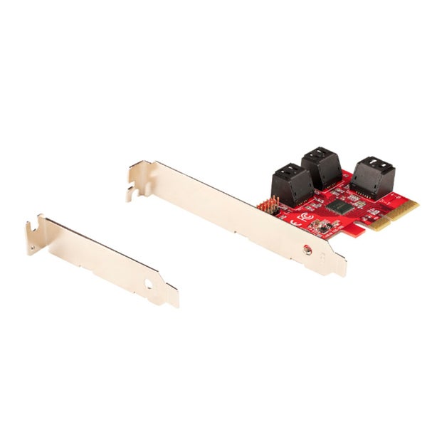 StarTech.com SATA PCIe Card - 6 Port PCIe SATA Expansion Card - 6Gbps - Low/Full Carousel 5