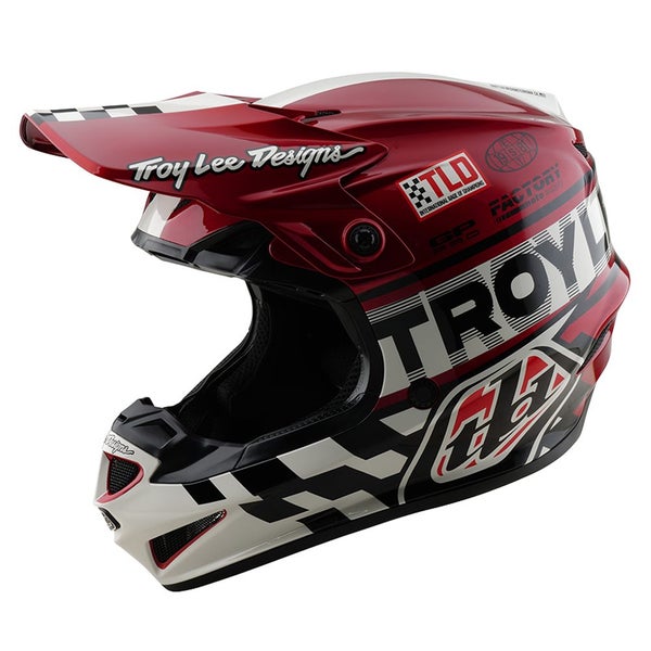 YOUTH GP PRO HELMET FIFTY-50 WHITE / RED Carousel 1