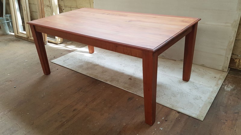 Crazy $1 Reserve! Hardwood Foreverbeech Oiled 6 Seater Dining Table 1.8m x 1.0m Carousel 2