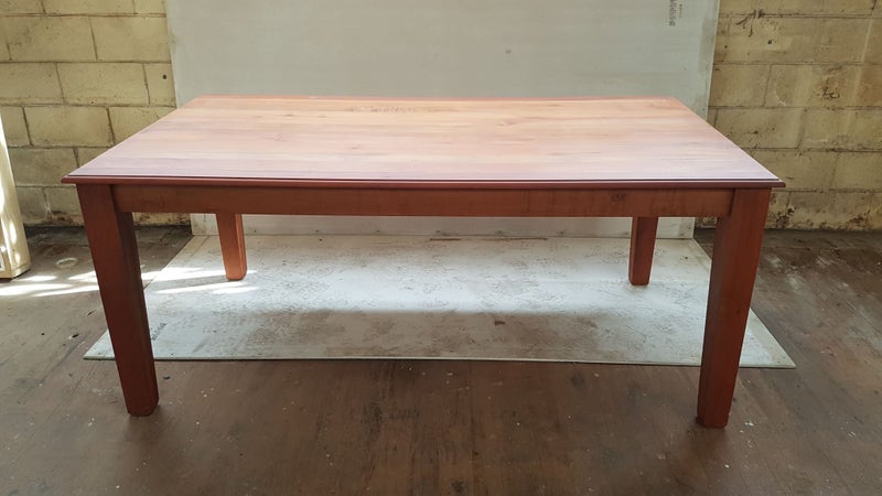 Crazy $1 Reserve! Hardwood Foreverbeech Oiled 6 Seater Dining Table 1.8m x 1.0m62863230511362112