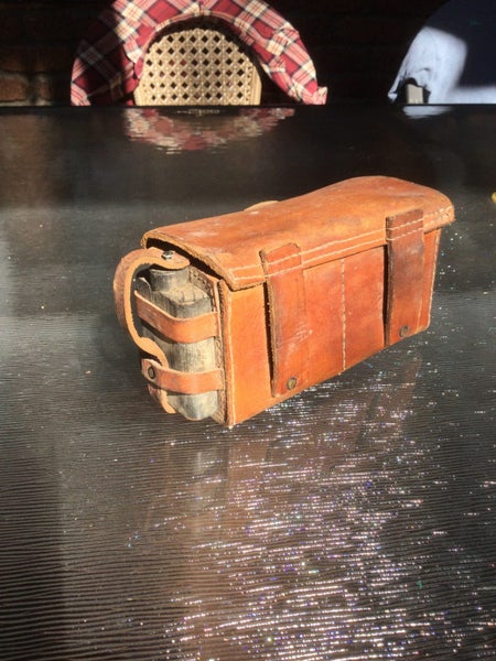 A PAIR OF EARLY MILITARY LEATHER CASES Carousel 2