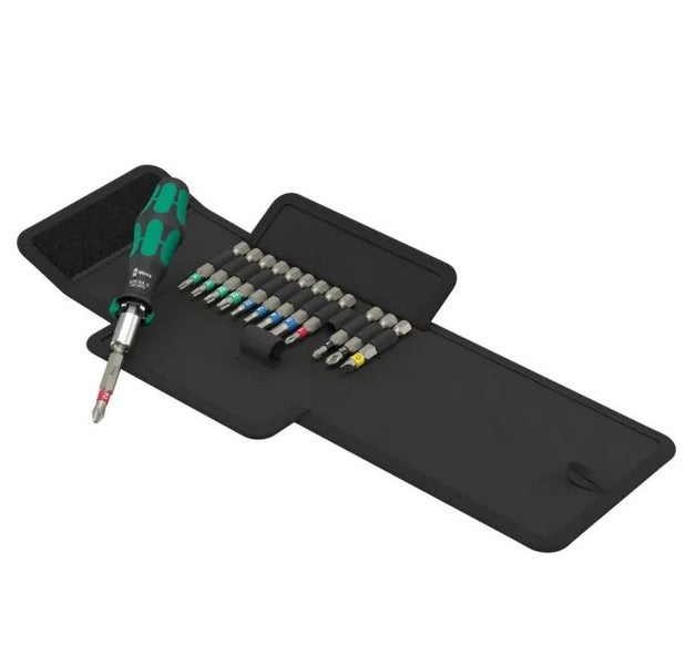 Wera 05051060001 Kraftform Kompakt RA S 1 14 Piece Ratchet Screwdriver Set Carousel 1