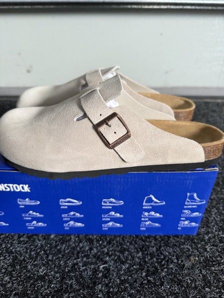 Birkenstock Men’s Clogs - Size EU 39 Grey Suede Carousel 2