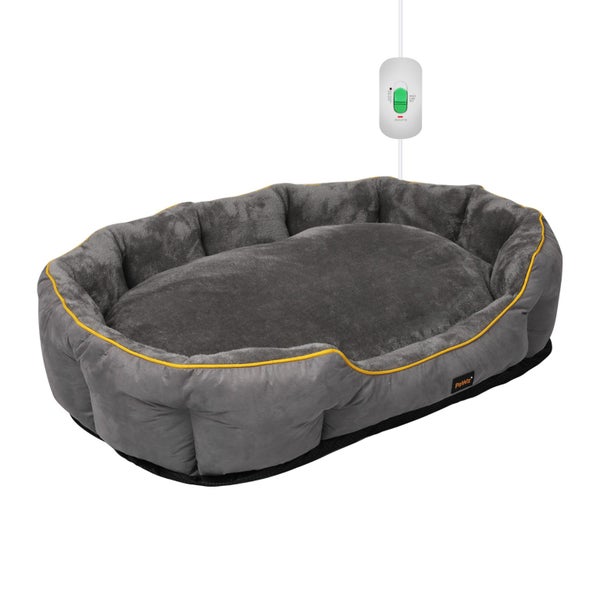 Pawz Electric Pet Heater Bed Heated Mat Dog Heat Blanket Removable Cover Large Carousel 1