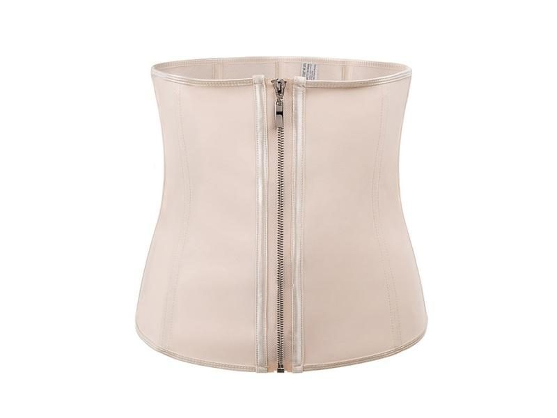 Corset Body Shaper Latex Waist Trainer Zipper Underbust Slim Tummy Waist Carousel 1