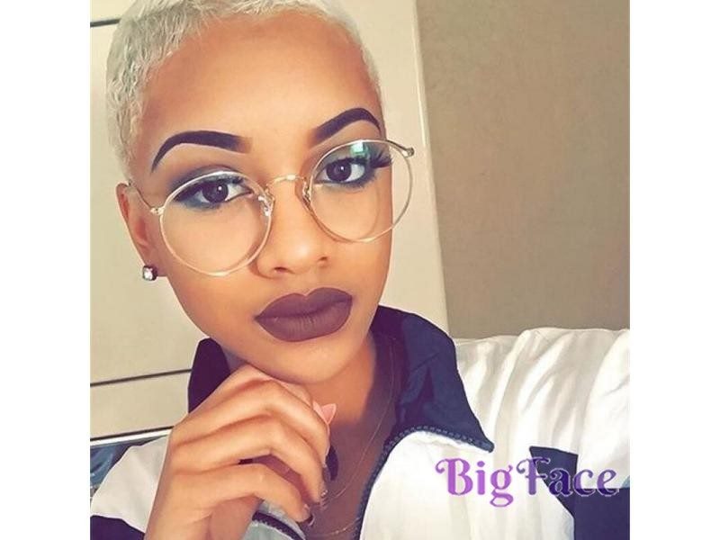 Gold Round Clear Glasses Eye Glasses Frame Women Men Glasses Transparent Round Carousel 2