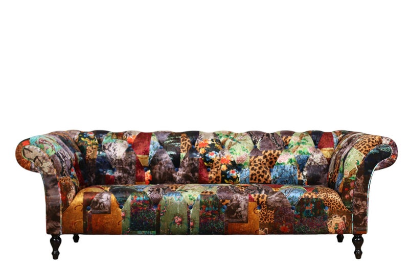 TNC Patchwork 2 Seater Sofa, 1120L-55D Carousel 5