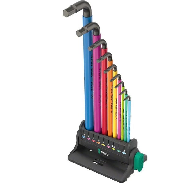 Wera 05133165001 950/9 Hex-Plus Multicolour 3 L-Key Set - Metric - BlackLaser Carousel 1