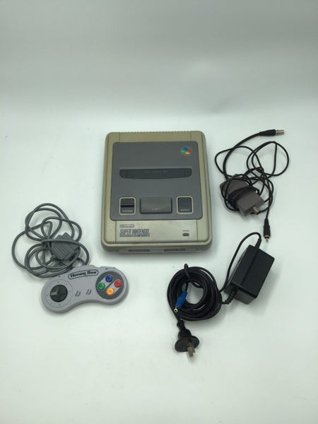 * SNES Super Nintendo Entertainment System Console w/ Controller & Cables! * Carousel 1