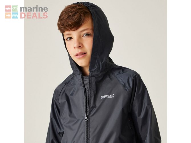 Regatta Stormbreak Waterproof Kids Jacket Navy Ag… Carousel 7