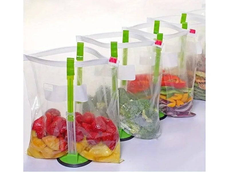 Kitchen Baggy Rack Food Storage Bag Holder Carousel 15