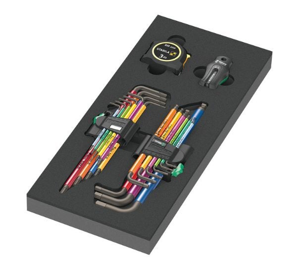 Wera 05150140001 9740 Foam insert L-key set 1, 20 pieces Carousel 1