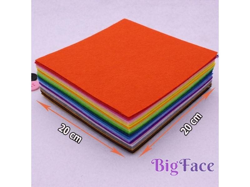 1mm Square Stiff Felt Polyester Fabrics Cloth For Home Decoration Sewing Dolls Carousel 1
