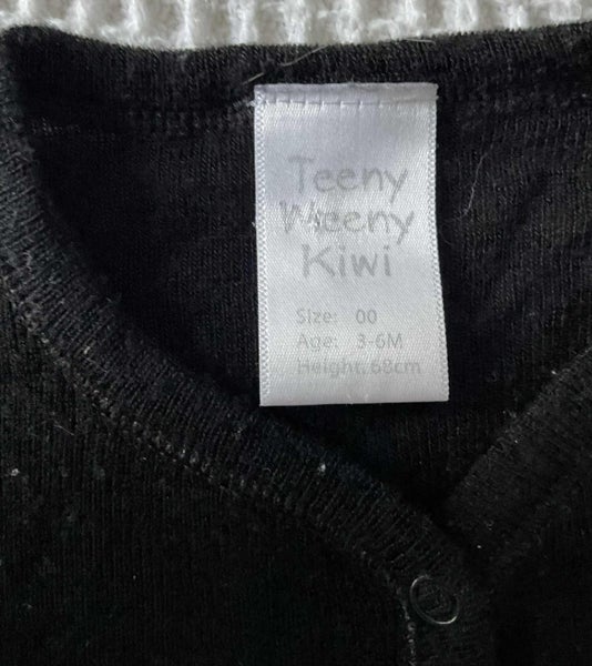 Black Teeny Weeny Kiwi merino blend all in one, size 0062854320971395111
